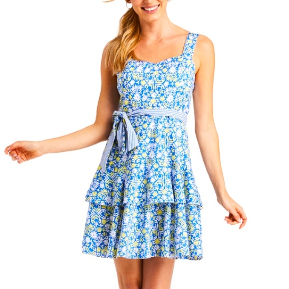 Vineyard Vines Dresses & Skirts - Vineyard Vines Pop Tile Otomi Fit and Flare Marlin Dress